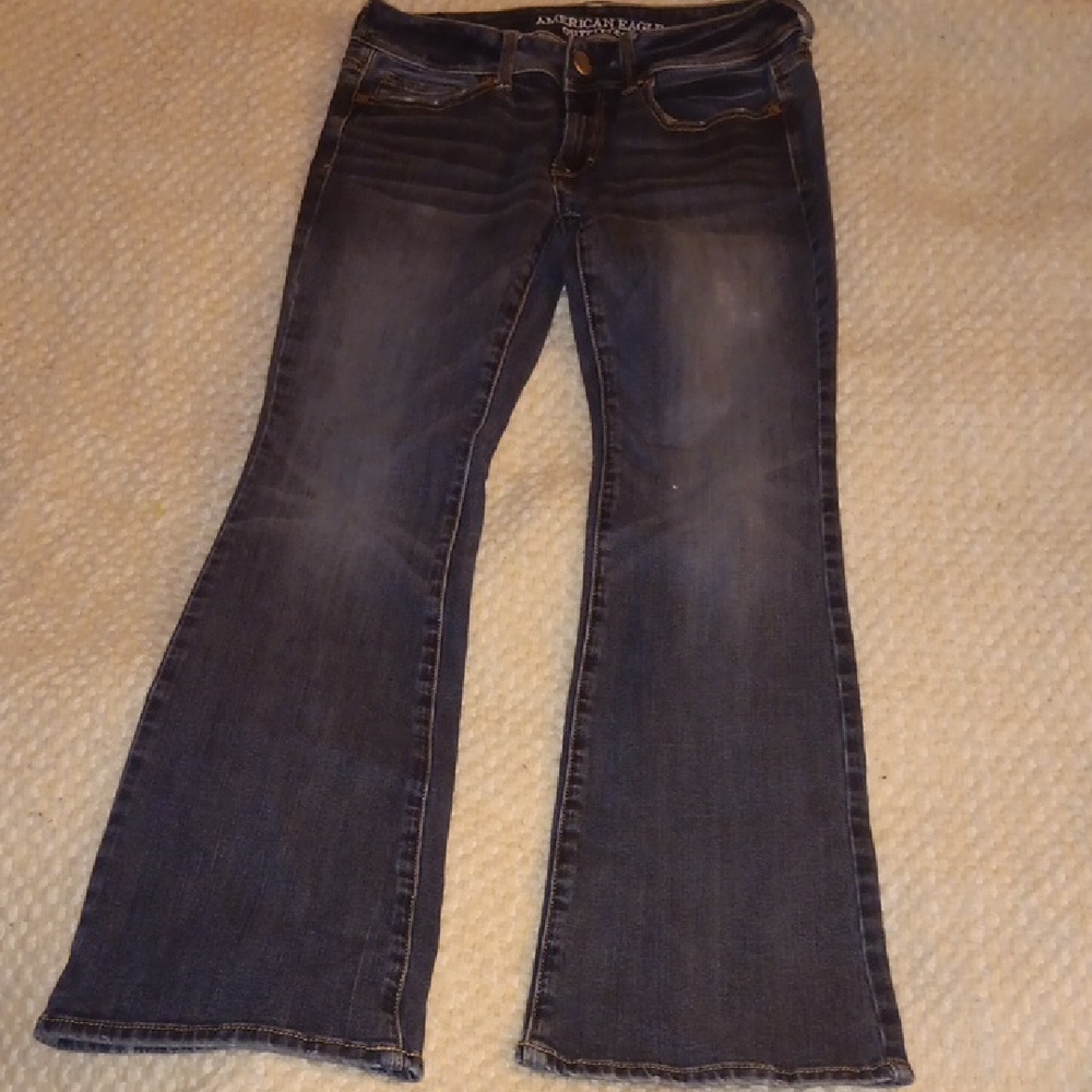 American Eagle Outfitters Dark Blue Flare Jeans